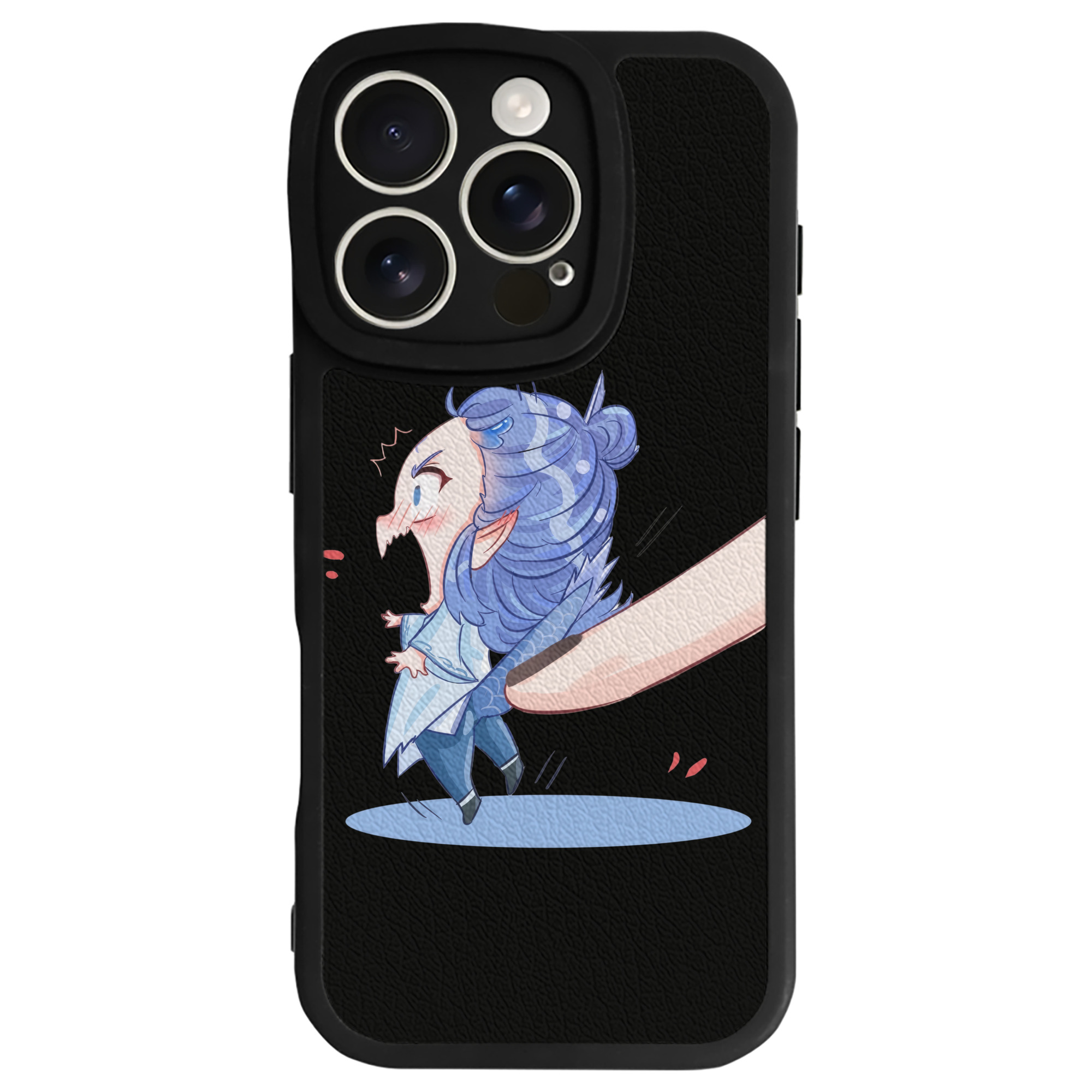 （画像用） Ne Zha 2 ナタ 魔童の大暴れ 【iPhone 16シリーズ対応】シリコンスマホケース（レザー調） 材質：シリコン